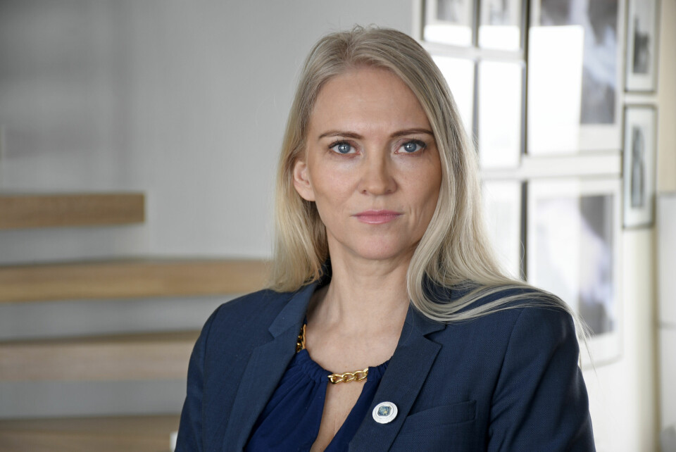Leder i Sykepleierforbundet; Lill Sverresdatter Larsen. Leiar i Sjukepleiarforbundet, Lill Sverresdatter Larsen, meiner regjeringa bør satse meir på teknologi som kan bidra til ein betre kvardag for helsepersonell. Foto: Rune Stoltz Bertinussen / NTB / NPK