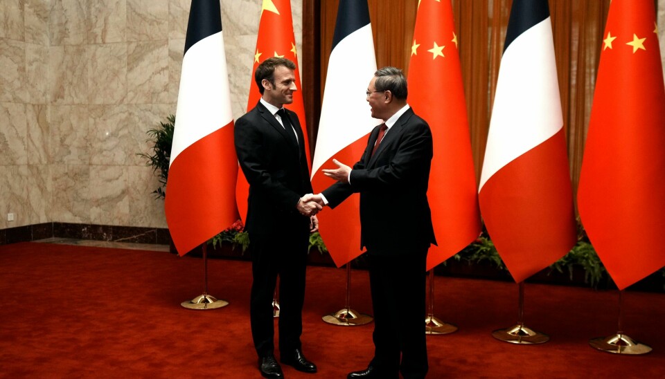 Frankrikes president Emmanuel Macron besøkte nylig Kina.