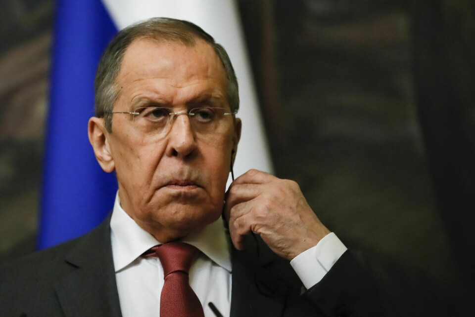 Russlands utenriksminister Sergej Lavrov ble oppringt av USAs utenriksminister søndag, ifølge det russiske utenriksdepartementet. Arkivfoto: Russlands utenriksminister Sergej Lavrov ble oppringt av USAs utenriksminister søndag, ifølge det russiske utenriksdepartementet. Arkivfoto: AP / NTB