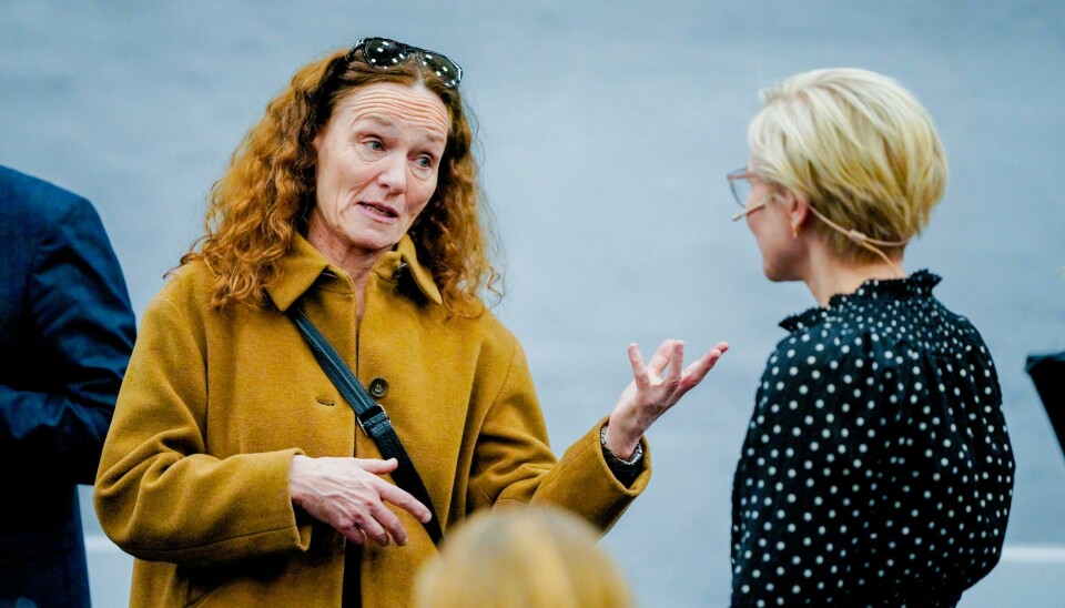 Camilla Stoltenberg sammen med helse- og omsorgsminister Ingvild Kjerkol før framleggelsen av regjeringens folkehelsemelding fredag. Camilla Stoltenberg sammen med helse- og omsorgsminister Ingvild Kjerkol før framleggelsen av regjeringens folkehelsemelding fredag.Foto: Gorm Kallestad / NTB