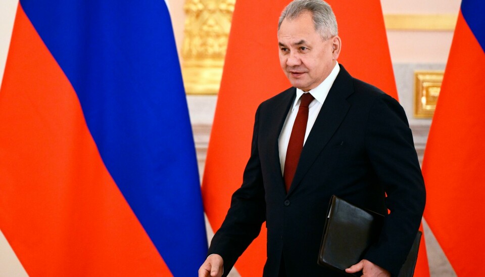 Russlands forsvarsminister Sergej Sjojgu. Russlands forsvarsminister Sergej Sjojgu. Foto: Aleksej Majsjev / Sputnik / AP / NTB