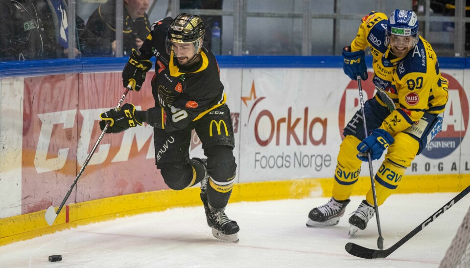 Martin Lefebvre og Oilers møter Jonas Djupvik Løvlie og Storhamar til kamp sju i NM-finalen i ishockey. Martin Lefebvre