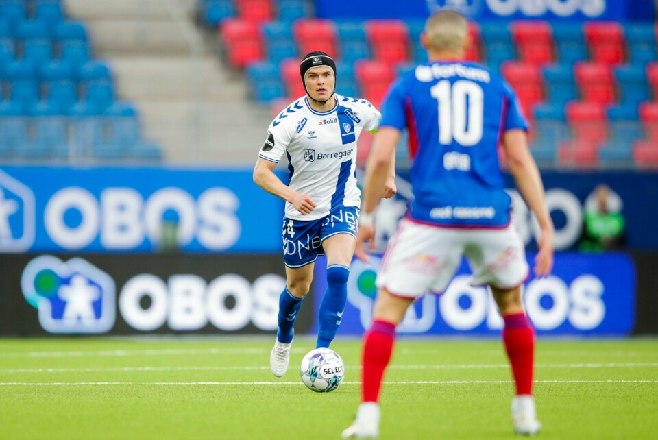 Sarpsborgs Bjørn Inge Utvik ble kåret til kampens beste spiller i eliteserieoppgjøret mot Vålerenga som endte med 2-0-seier. Foto: Hanna Johre / NTB Sarpsborgs Bjørn Inge Utvik ble kåret til kampens beste spiller i eliteserieoppgjøret mot Vålerenga som endte med 2-0-seier. Foto: Hanna Johre / NTB