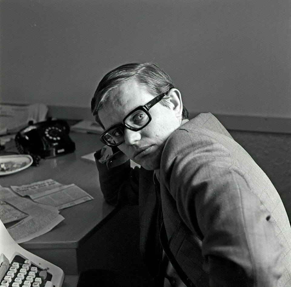 Arne Strand i 1967, to år før han ble fast ansatt i Arbeiderbladet. Arne Strand