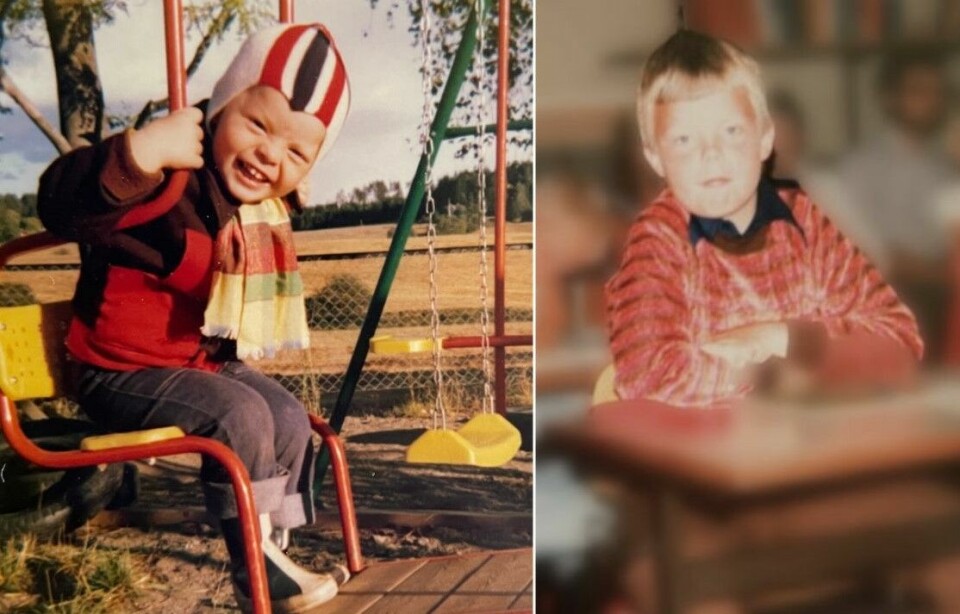 Eddy i barnehagen han aldri fikk gå i og på første skoledag. – Sakte, men sikkert begynte ting å falle på plass. Men jeg var ikke trygg. Det var fortsatt vanskelig å sitte rolig, forteller han. Eddy i barnehagen han aldri fikk gå i, og på første skoledag. – Sakte, men sikkert begynte ting å falle på plass. Men jeg var ikke trygg. Det var fortsatt vanskelig å sitte rolig, forteller han.