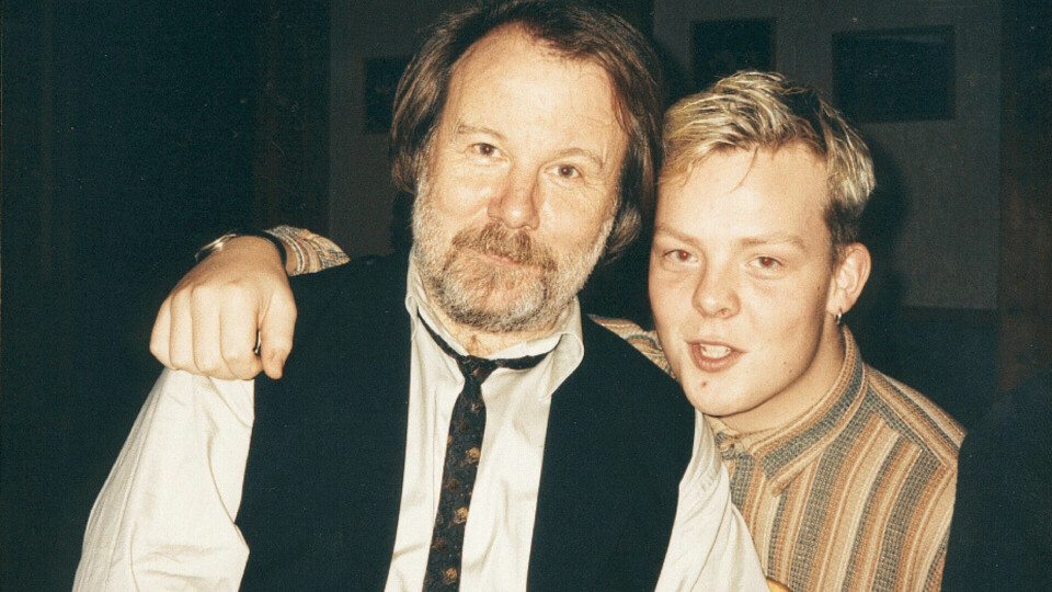 1995: Eddy Lyshaug sammen med Bror Göran «Benny» Andersson - blant annet en av grunnleggerne av ABBA. 1995: Eddy Lyshaug sammen med Bror Göran «Benny» Andersson - blant annet en av grunnleggerne av ABBA.