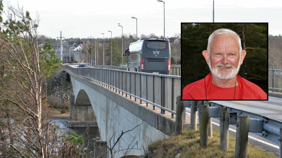 – Bruene, og etter hvert tunellen, snudde fraflyttingen til fastlandet på 70-tallet. Det vil være dramatisk om bruene skulle svekkes ytterligere eller i verste fall bryte sammen, sier Paul Henriksen. – Bruene, og etter hvert tunellen, snudde fraflyttingen til fastlandet på 70-tallet. Det vil være dramatisk om bruene skulle svekkes ytterligere eller i verste fall bryte sammen, sier Paul Henriksen.