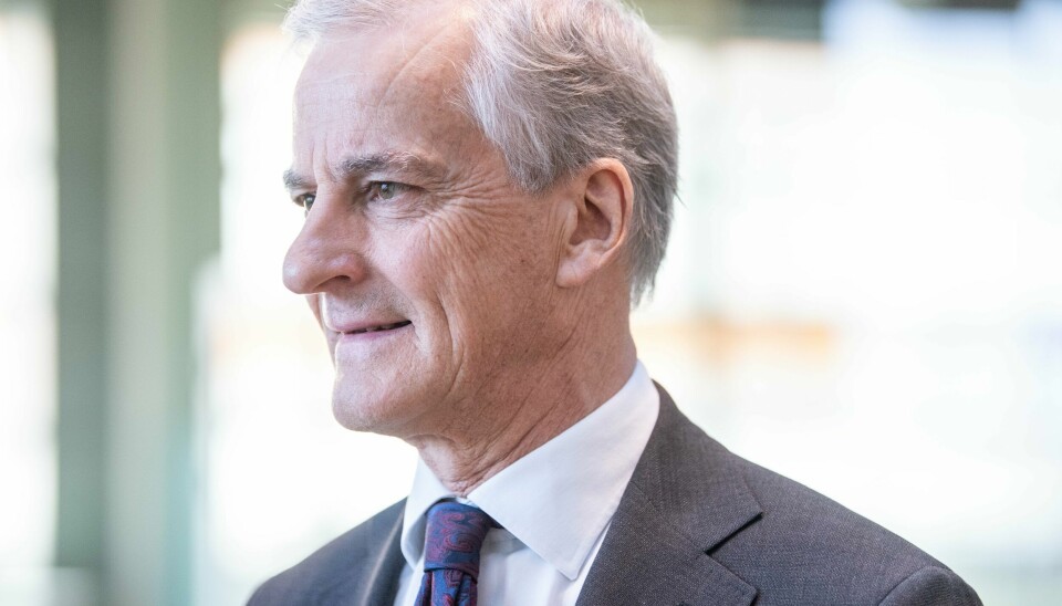 Statsminister Jonas Gahr Støre (Ap) gratulerer med dagen. Statsminister Jonas Gahr Støre og Arbeiderpartiet gjør det godt på Vårt Lands partimåling for april. Foto: Annika Byrde / NTB