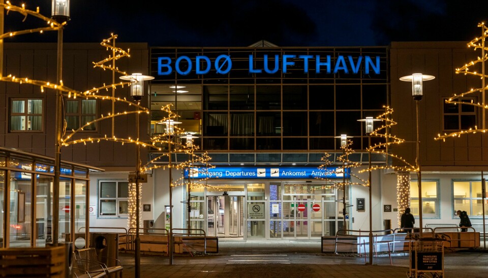 Arkivfoto. Inngangspartiet til Bodø lufthavn. Bodø