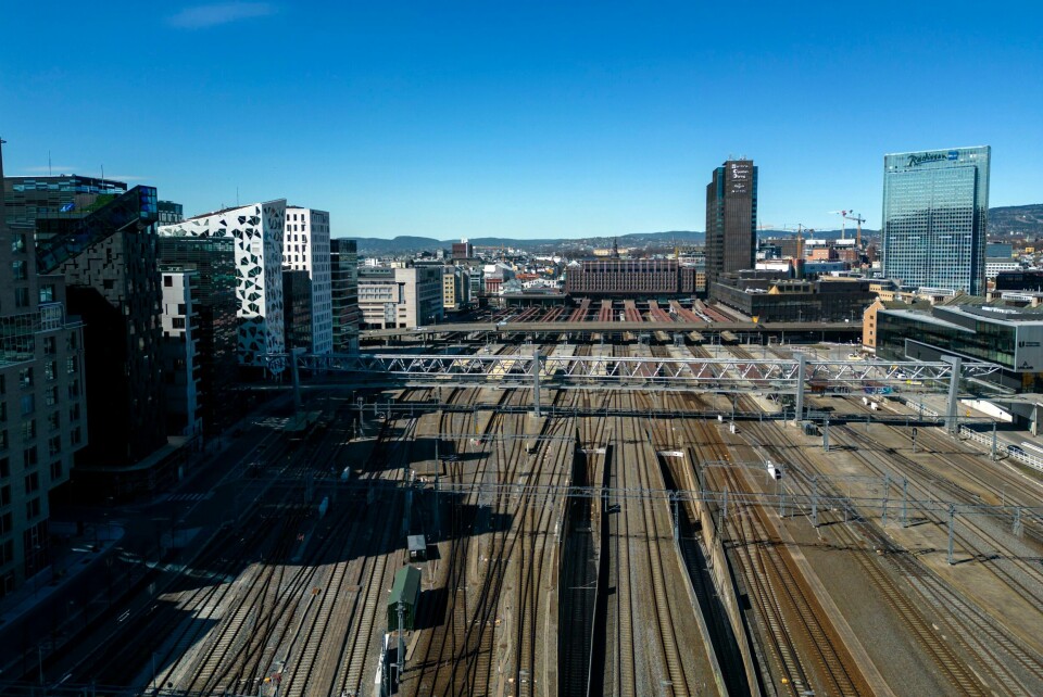 Oslo S kan få høyhus på 125 meter, dersom byrådets forslag til ny høyhusstrategi blir en realitet. Oslo S kan få høyhus på 125 meter, dersom byrådets forslag til ny høyhusstrategi blir en realitet. Foto: Cornelius Poppe / NTB
