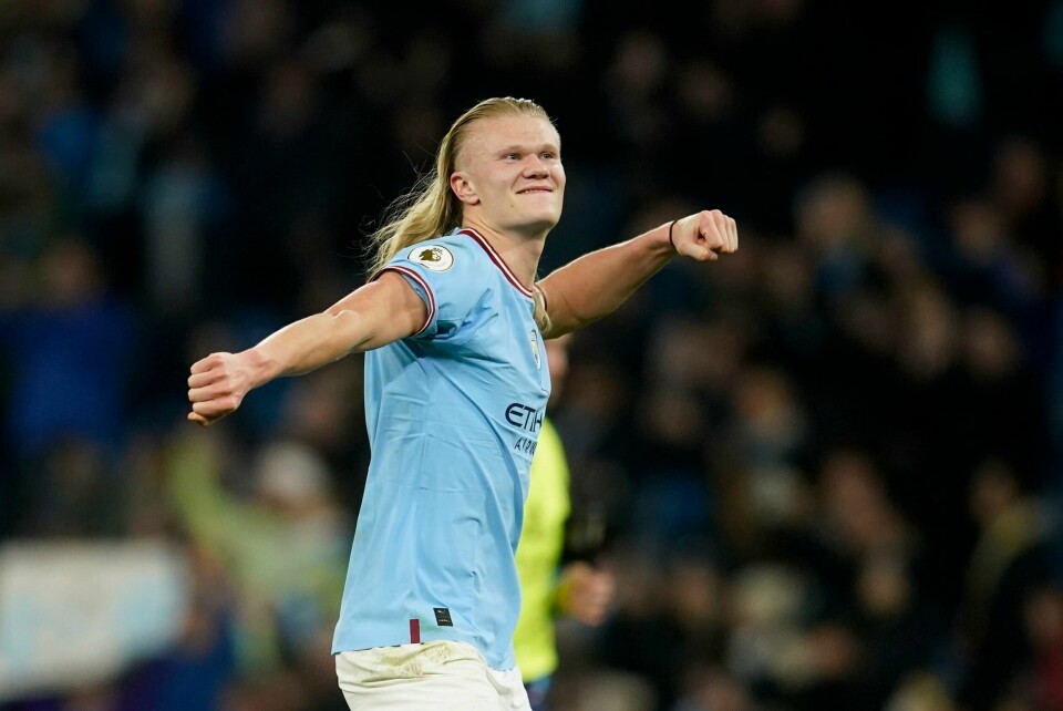 Erling Braut Haaland får ros av Ståle Solbakken. Erling Braut Haaland får ros av Ståle Solbakken. Foto: Dave Thompson / AP / NTB