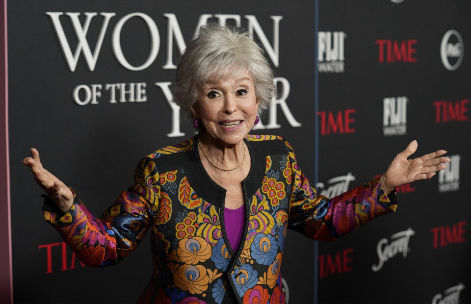 Rita Moreno under en galla i mars 2023. Foto: Chris Pizzello / AP / NTB Rita Moreno arrives at Time's second annual Women of the Year Gala on Wednesday, March 8, 2023, at the Four Seasons Hotel in Los Angeles. (AP Photo/Chris Pizzello)