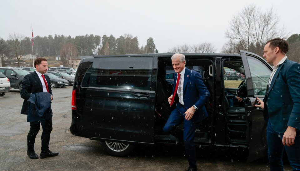 Jonas Gahr Støre holdt appell i Teatersalen i Brumunddal i anledning 1. mai. Jonas Gahr Støre holdt appell i Teatersalen i Brumunddal i anledning 1. mai. Foto: Geir Olsen / NTB