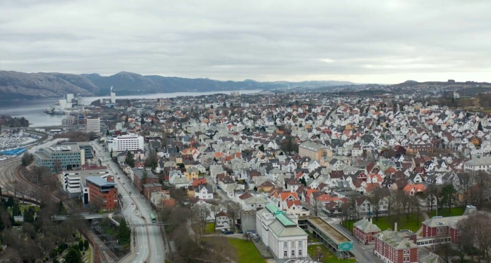 Våland i Stavanger, sett fra luften Våland i Stavanger, sett fra luften