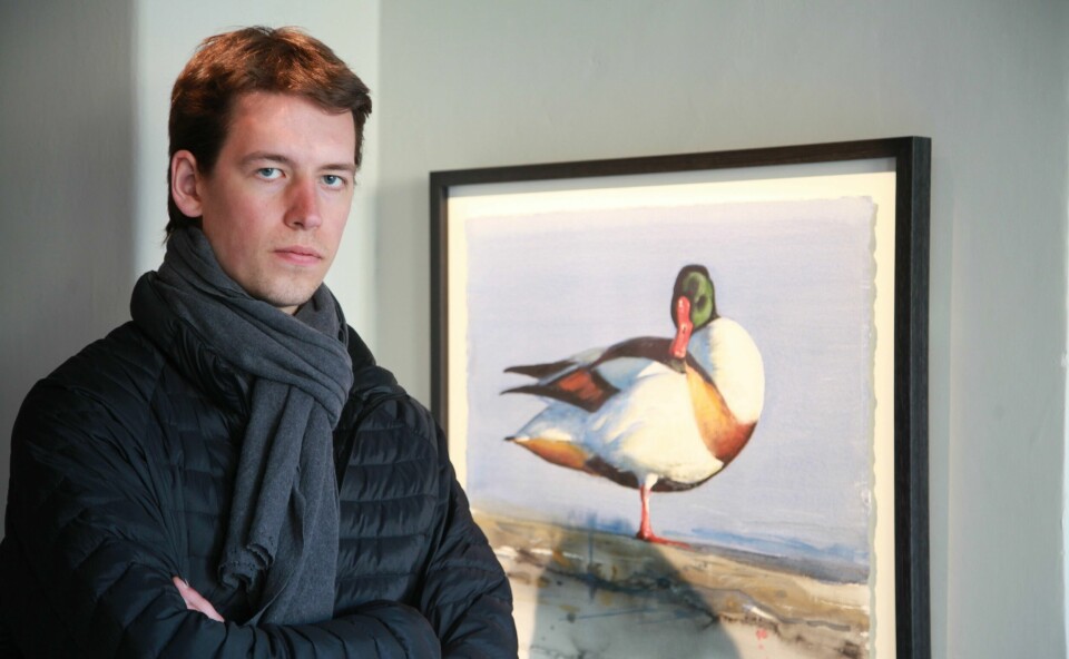Axel Emil Thorenfeldt (24) fra Kirkøy på Hvaler er på hjemlige trakter med sin utstilling «Hjemkomst» hos Galleri Klavestad i Gamlebyen i Fredrikstad. Axel Emil Thorenfeldt (24) fra Kirkøy på Hvaler er på hjemlige trakter med sin utstilling «Hjemkomst» hos Galleri Klavestad i Gamlebyen i Fredrikstad.