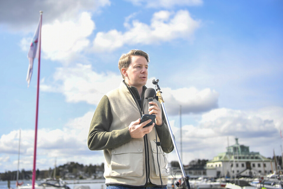 Erik Holm startet innsamlingsaksjonen som førte til at det ble laget en Freya-statue i Oslo. Her fra avdukingen 29. april. Erik Holm startet innsamlingsaksjonen som førte til at det ble laget en Freya-statue i Oslo. Her fra avdukingen 29. april.