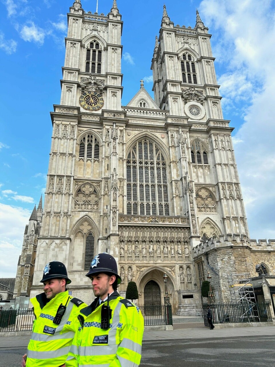Westminster Abbey passes godt på. Her skal seremonien foregå. Westminster Abbey passes godt på. Her skal seremonien foregå.