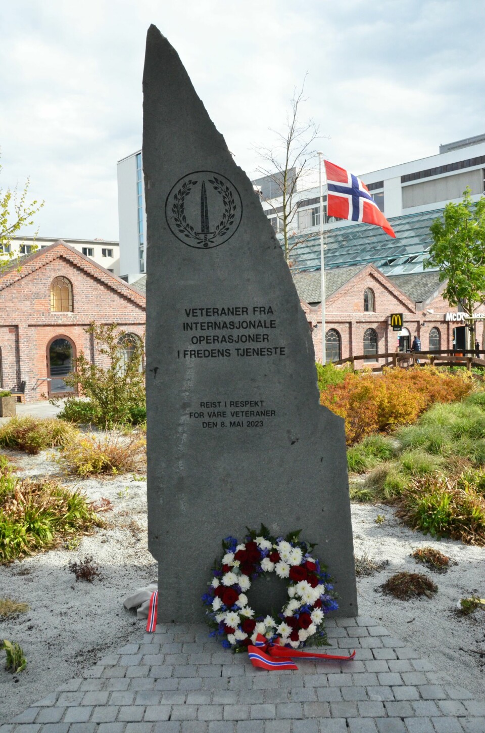 Bauten som ble avduket på Ruten i Sandnes under årets markering av frigjørings- og veterandagen 8. mai. Bauten som ble avduket på Ruten i Sandnes under årets markering av frigjørings- og veterandagen 8. mai.