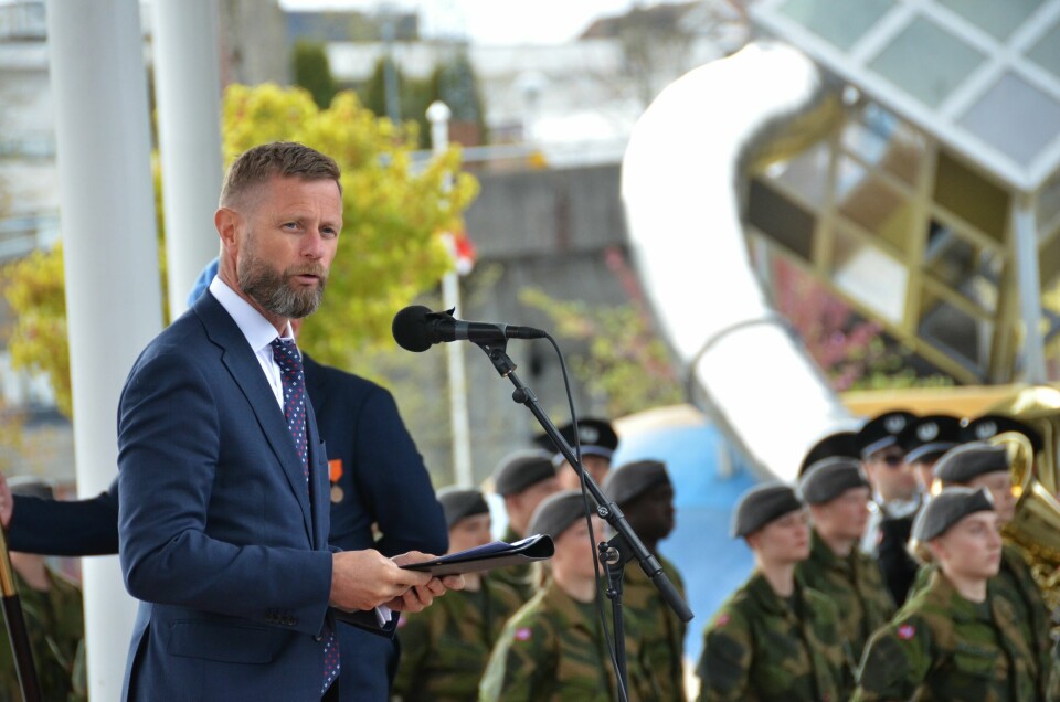 Statsforvalter Bent Høie var hovedtaler på årets markering, som var flyttet fra Vatneleiren til Ruten. Høie minnet om at demokrati og frihet ikke kommer av seg selv, og snakket om den pågående krigen i Ukraina. Statsforvalter Bent Høie var hovedtaler på årets markering, som var flyttet fra Vatneleiren til Ruten. Høie minnet om at demokrati og frihet ikke kommer av seg selv, og snakket om den pågående krigen i Ukraina.