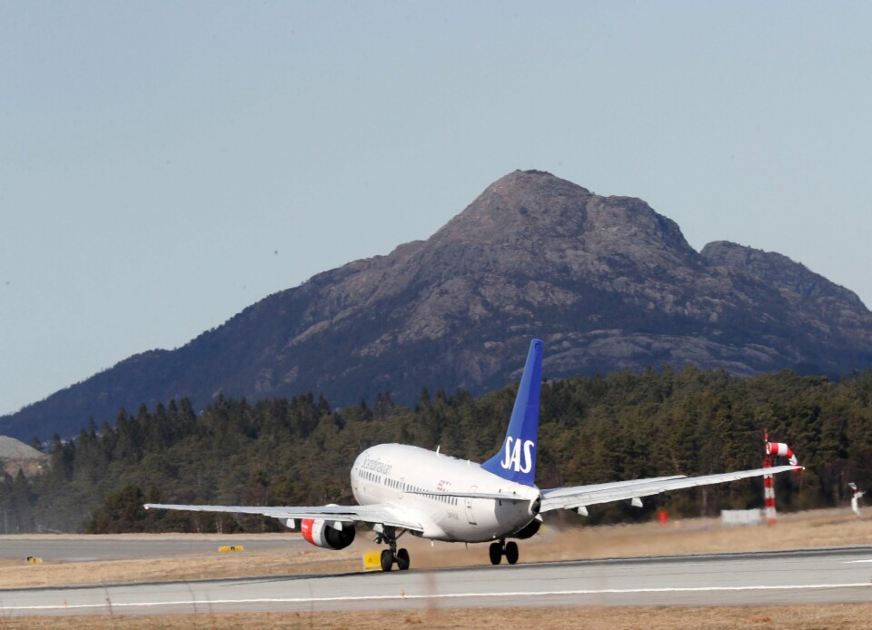 SAS stanser sine direkteruter fra Bergen og Stavanger til London. SAS stanser sine direkteruter fra Bergen og Stavanger til London. Foto: Terje Bendiksby / NTB