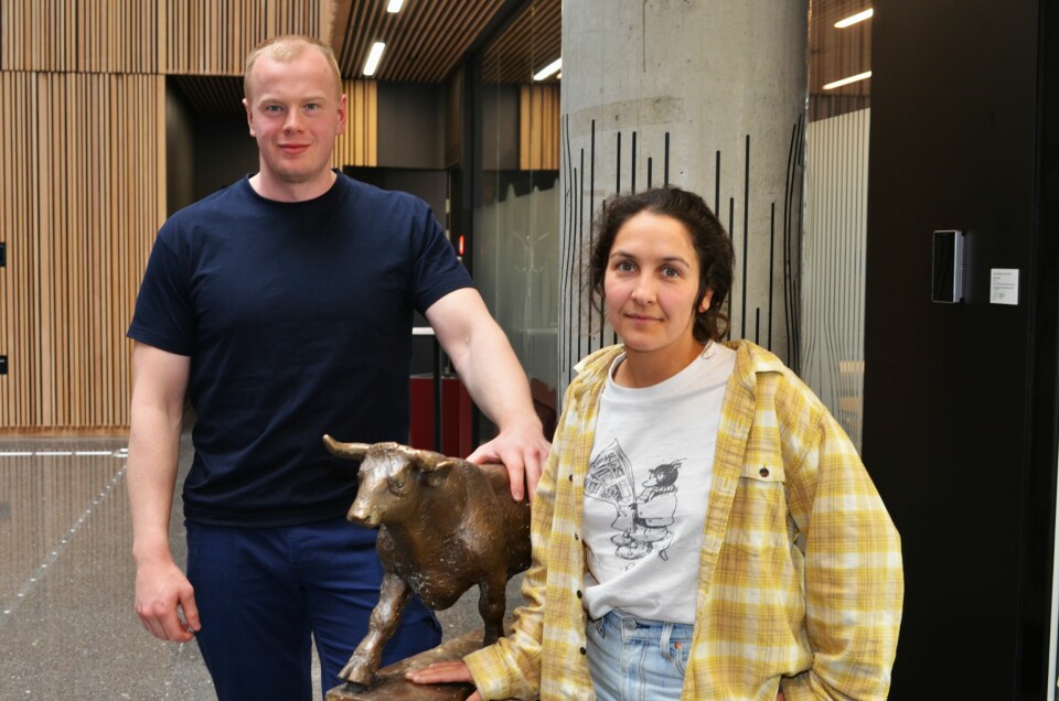 Anders Brøten Lillemoe (23) og Ida Beate Løken (28) er studenter ved veterinærstudiet på NMBU, Ås. Anders Brøten Lillemoe (23) og Ida Beate Løken (28) er studenter ved veterinærstudiet på NMBU, Ås.