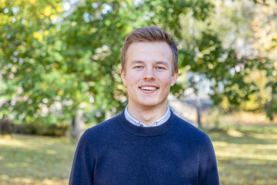 KrFU-leder Hadle Rasmus Bjuland. Hadle Rasmus Bjuland er gjenvalgt som leder for KrFU. Foto: KrFU / NTB