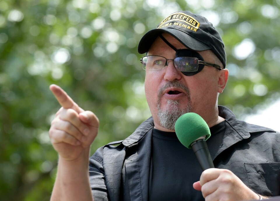 Stewart Rhodes. Oath Keepers-grunnlegger Stewart Rhodes fotografert i 2017. Foto: Susan Walsh / AP / NTB