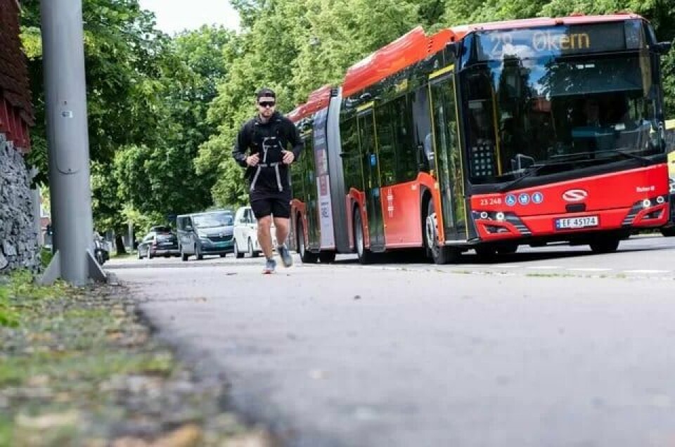 Sykling er kjedelig, mener Vebjørn. Han foretrekker å løpe. Sykling er kjedelig, mener Vebjørn. Han foretrekker å løpe.
