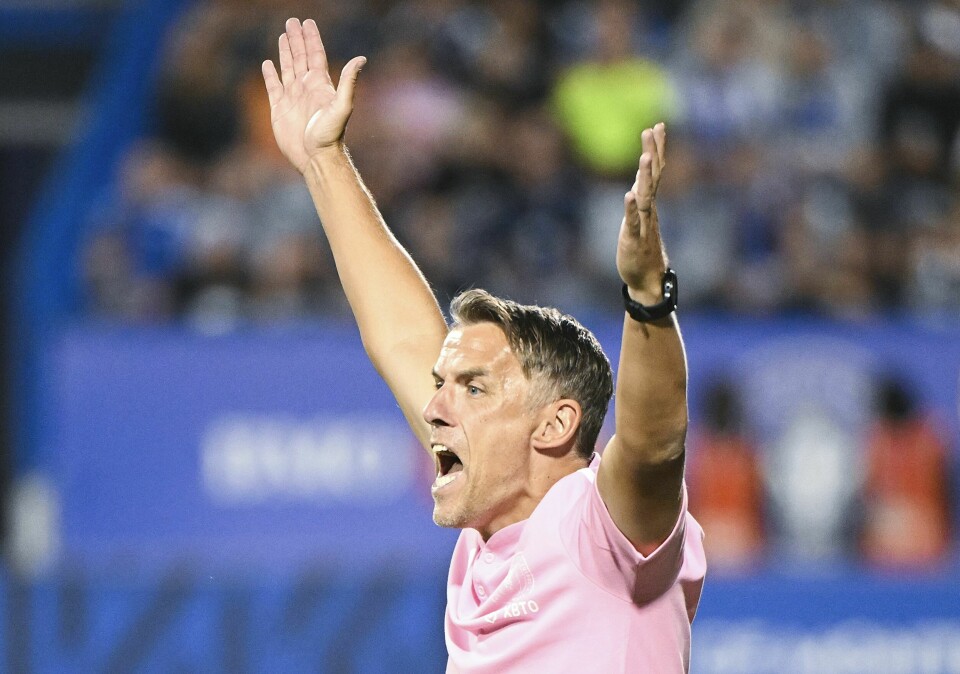 Phil Neville har fått sparken av Inter Miami etter en rekke med dårlig resultater. Phil Neville har fått sparken av Inter Miami etter en rekke med dårlig resultater. Foto: Graham Hughes / AP / NTB