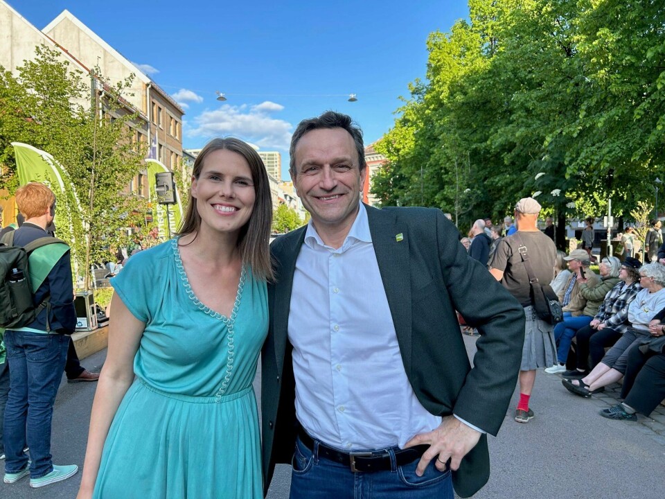 Byråd for miljø og samferdsel, Sirin Stav (MDG), og MDG-leder Arild Hermstad sto i spissen da Oslo MDG åpnet valgkampen på Grønland torsdag. Byråd for miljø og samferdsel, Sirin Stav (MDG), og MDG-leder Arild Hermstad sto i spissen da Oslo MDG åpnet valgkampen på Grønland torsdag.