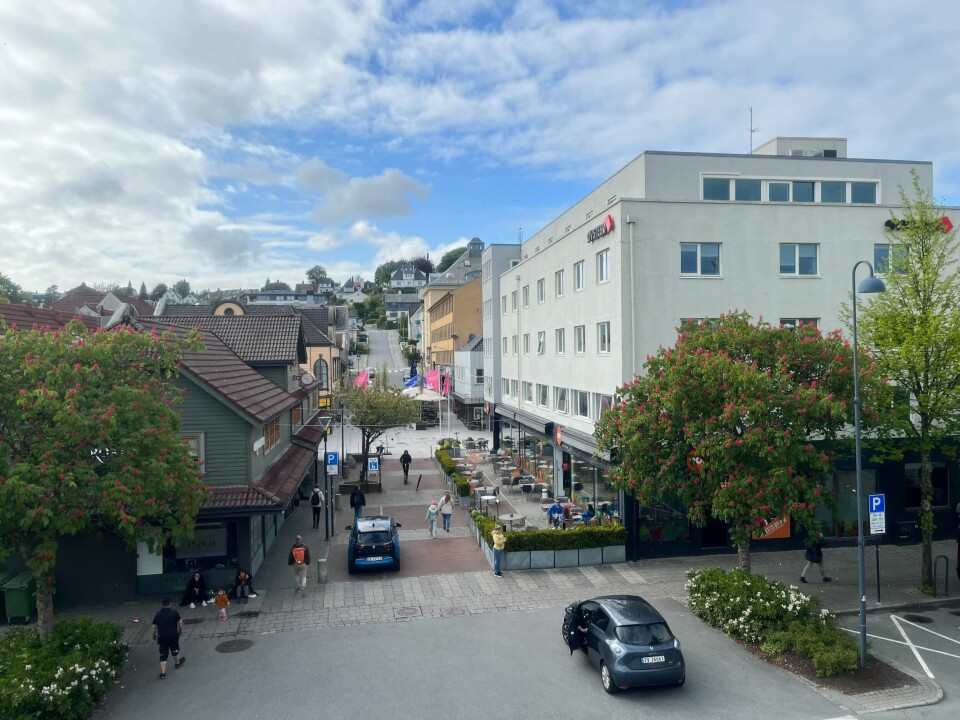 En av sidegatene inn mot Langgata i Sandnes En av sidegatene inn mot Langgata i Sandnes