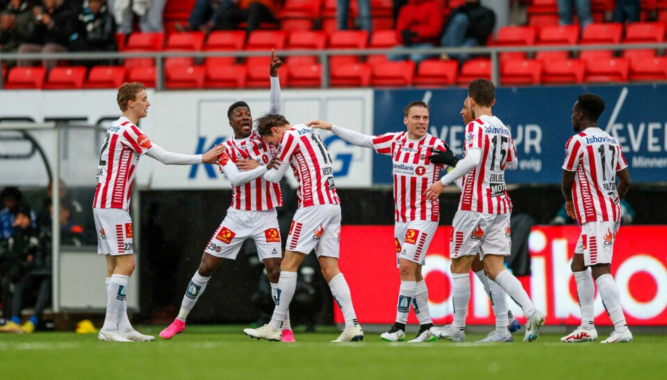 Tromsø vant mot Sarpsborg i Eliteserien Tromsø vant mot Sarpsborg i Eliteserien. Foto: Rune Stoltz Bertinussen / NTB
