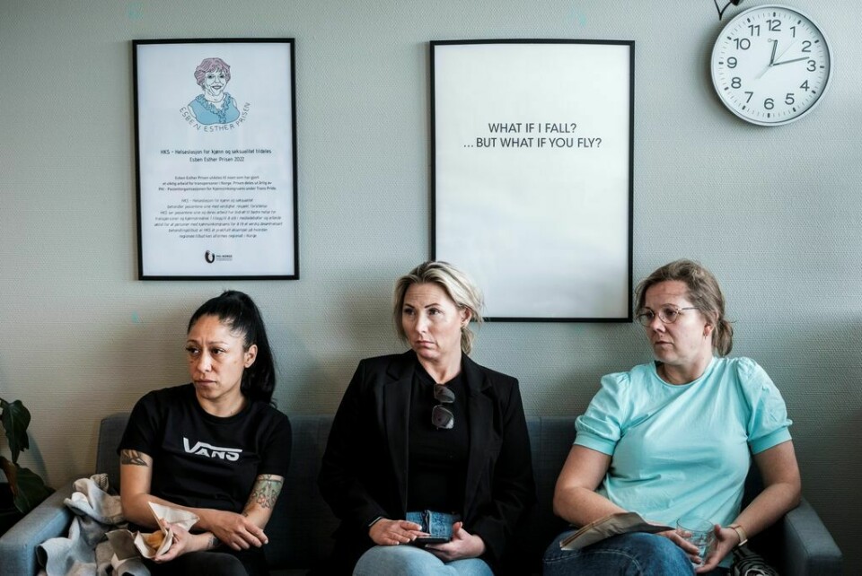– Vi skal jo utfordre og stille spørsmål, sier Siren Haugland (i midten). Fernanda Arrendondo (t.v.) og Sidsel Strand (t.h.). – Vi skal jo utfordre og stille spørsmål, sier Siren Haugland (i midten). Fernanda Arrendondo (t.v.) og Sidsel Strand (t.h.).