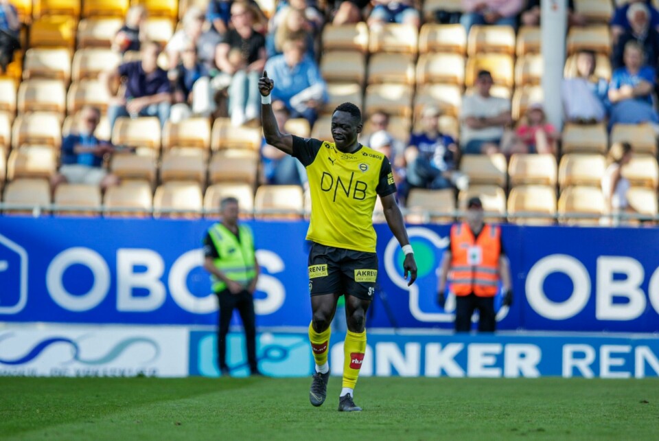 Lillestrøms Akor Adams ble avgjørende mot Stabæk. Lillestrøms Akor Adams ble avgjørende mot Stabæk. Foto: Hanna Johre / NTB