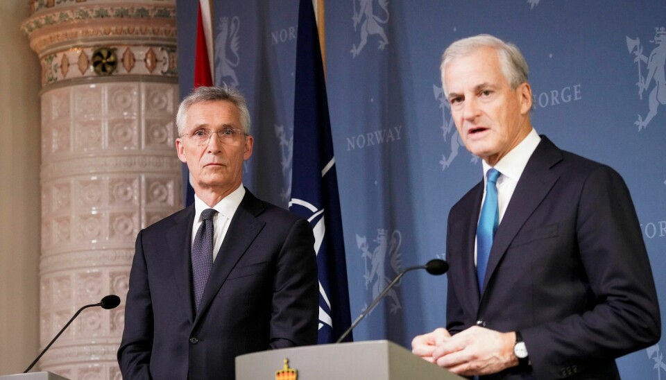 Statsminister Jonas Gahr Støre (Ap) skal til Beijing i neste uke og vil da fortelle Kina at deres støtte til Russlands krigføring i Ukraina skader Kinas omdømme i Europa. Han holdt pressekonferanse med Natos generalsekretær Jens Stoltenberg fredag. Statsminister Jonas Gahr Støre (Ap) skal til Beijing i neste uke og vil da fortelle Kina at deres støtte til Russlands krigføring i Ukraina skader Kinas omdømme i Europa. Han holdt pressekonferanse med Natos generalsekretær Jens Stoltenberg fredag. Foto: Thomas Fure / NTB