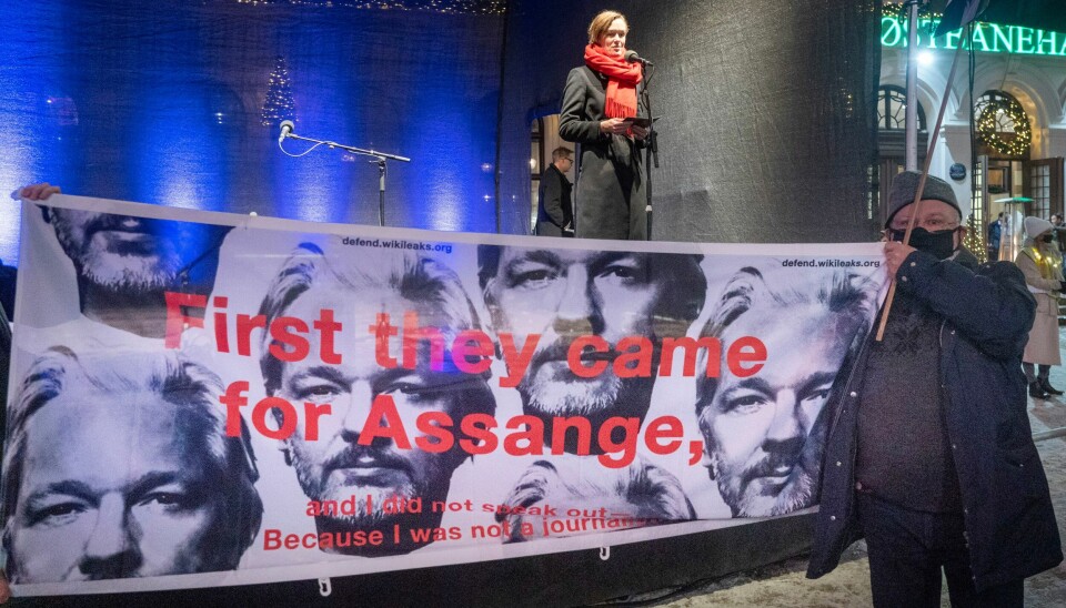 Demonstrasjoner til støtte for Assange skjer stadig vekk verden over. På bildet kulturminister Anette Trettebergstuen (Ap) i 2021. Foto: Terje Pedersen / NTB Demonstrasjoner til støtte for Assange skjer stadig vekk verden over. På bildet kulturminister Anette Trettebergstuen (Ap) i 2021. Foto: Terje Pedersen / NTB