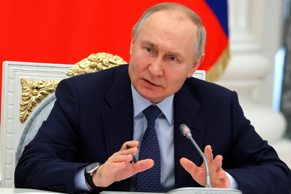 Russland-president Vladimir Putin. Russlands president Vladimir Putin sier at den ukrainske motoffensiven er i gang, men at den hittil ikke har vært vellykket. Foto: Sputnik / AP / NTB