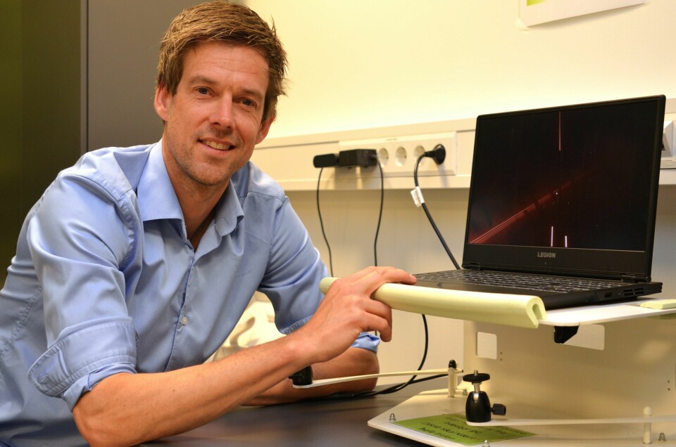 Matthijs Wouda, spesialfysioterapeut og leder for klinisk fysiologisk laboratorium på Sunnaas sykehus. Matthijs Wouda, spesialfysioterapeut og leder for klinisk fysiologisk laboratorium på Sunnaas sykehus.