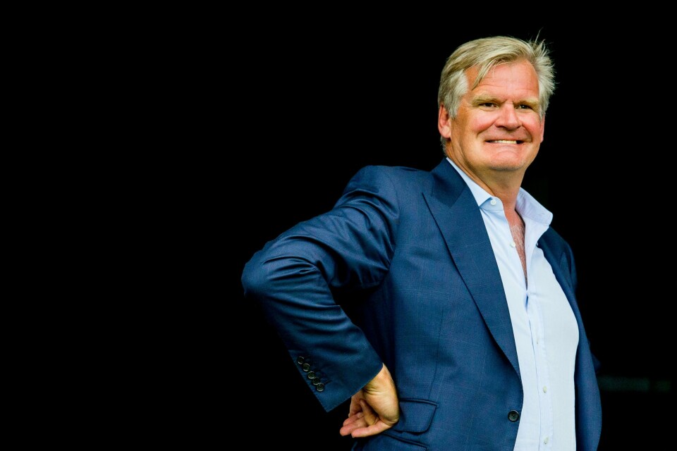 Tor Olav Trøim snakket til Vålerenga-supporterne mandag. Tor Olav Trøim snakket til Vålerenga-supporterne mandag. Foto: Vegard Wivestad Grøtt / NTB