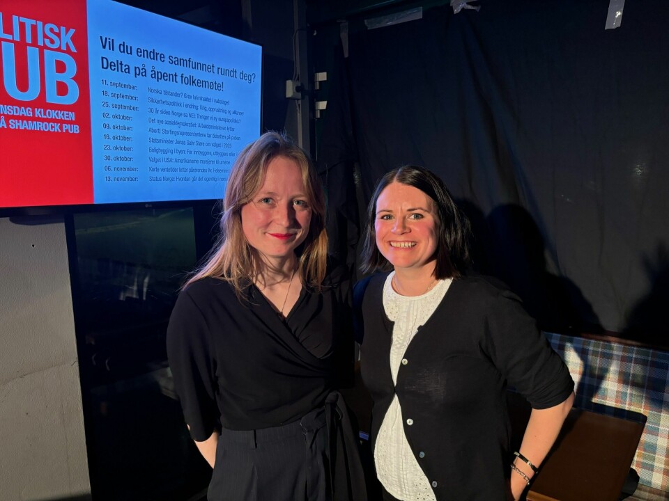 Agnes Viljugrein og Ingunn Andersen Randa. Pub
