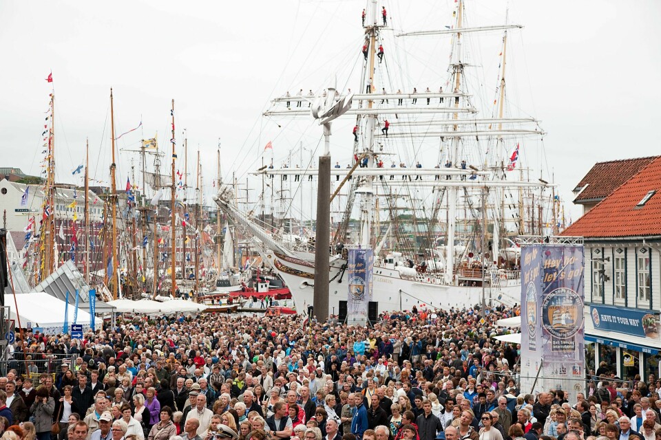 Stavanger vil være vertsby for Tall Ships Races igjen i 2026 - da for femte gang. Bildet er fra da Stavanger var vertshavn i 2011. Stavanger vil være vertsby for Tall Ships Races igjen. Her fra 2011.
