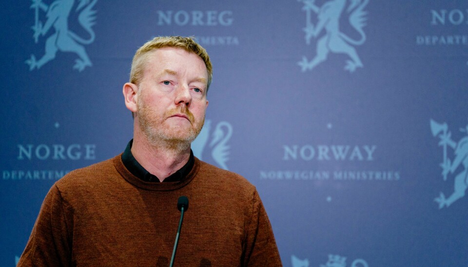Leder i Norges Bondelag, Bjørn Gimming, etter overleveringen av kravet i årets jordbruksoppgjør tidligere i år. Tilbudet fra staten er ikke godt nok, sier leder Bjørn Gimming i Norges Bondelag. Foto: Stian Lysberg Solum / NTB
