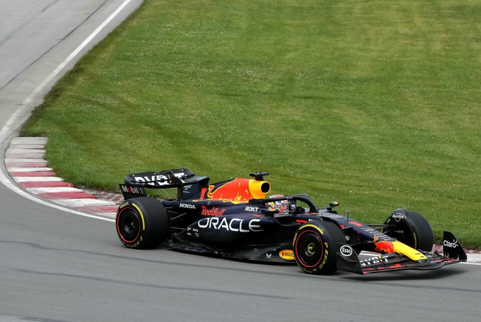 Red Bull-føreren Max Verstappen i Montreal søndag. Red Bull-føreren Max Verstappen i Montreal søndag. Foto: Christinne Muschi / AP / NTB.