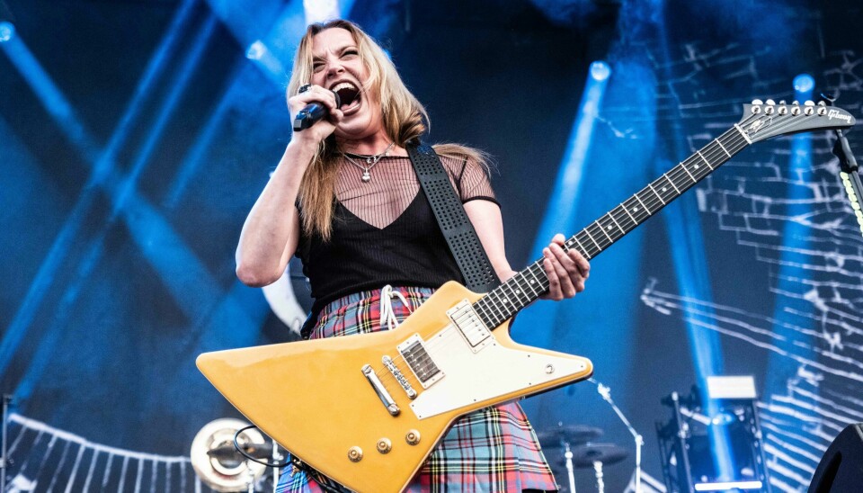 Amerikanske Halestorm med Lzzy Hale er i storform under årets turné som bringer dem til Tons of Rock. Her fra Copenhell sist helg. Halestorm