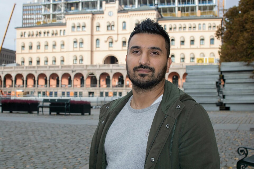 Siavash Mobasheri (Rødt). Siavash Mobasheri på Youngstorget