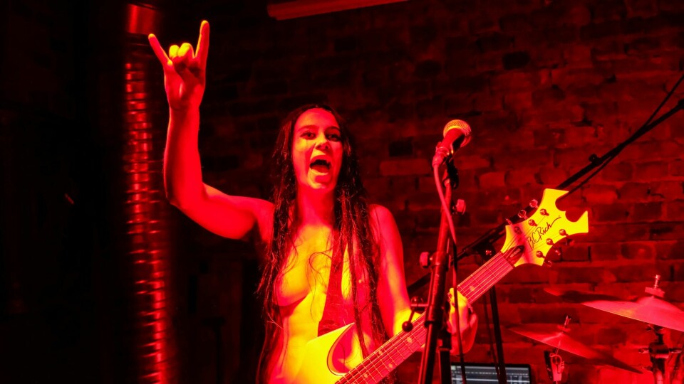 Witch Club Satan på Kafé Hærværk under Bylarm 2022. Witch Club Satan, Bylarm 2022.