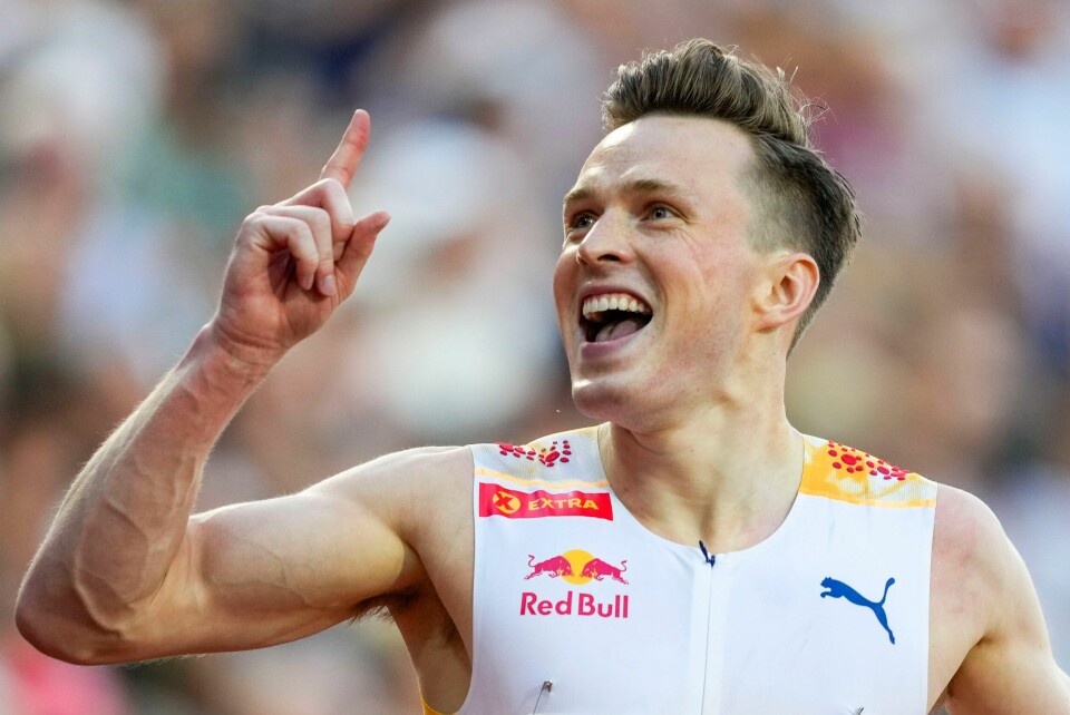 Karsten Warholm gleder seg til en ny duell mot Alison dos Santos. Karsten Warholm stiller i Monaco neste måned. Foto: Fredrik Varfjell / NTB