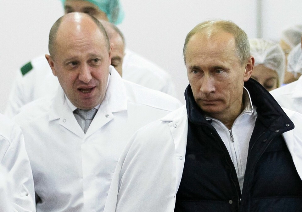 Jevgenij Prigozjin og Vladimir Putin var tidligere gode venner. Jevgenij Prigozjin og Vladimir Putin var tidligere gode venner.