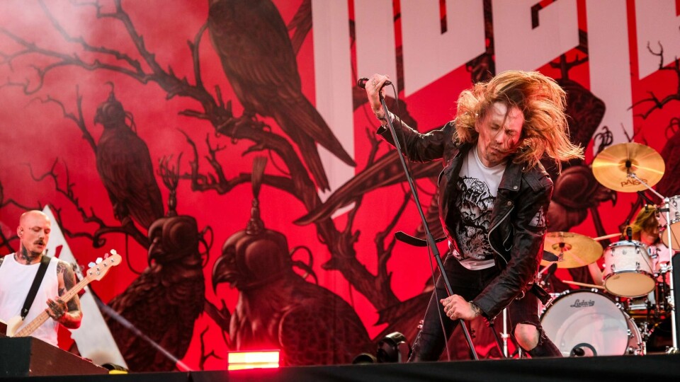 Kvelertakspiller på mange festivaler til sommeren. Blant dem Vinjerock. Kvelertak avsluttet Tons of Rock 2023.