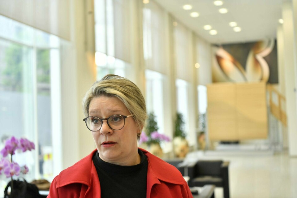 Arbeids- og inkluderingsministeren Marte Mjøs Persen. Arbeids- og inkluderingsministeren Marte Mjøs Persen.